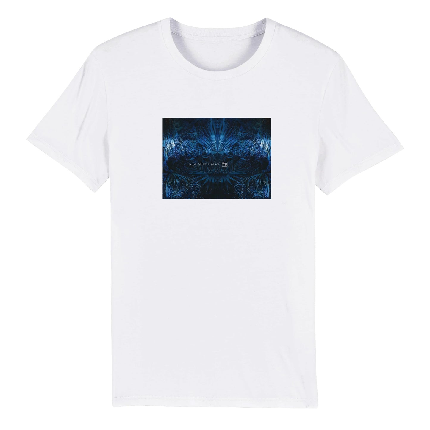 BLUE DOLPHIN PEACE BOTANICAL VERSION 2008/010 - Organic Unisex Crewneck T-shirt