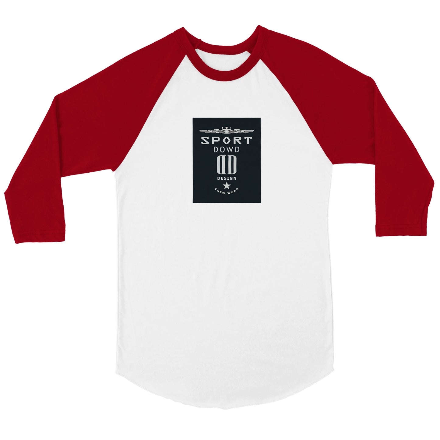 SPORT DOWD DESIGN CREW WEAR - Unisex 3/4 sleeve Raglan T-shirt