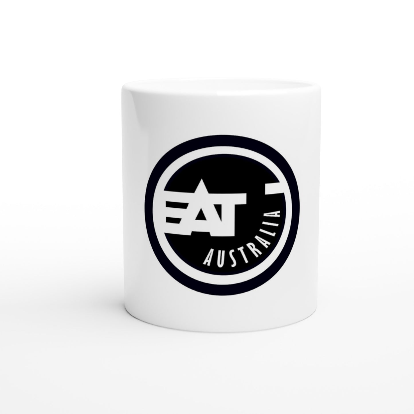 EAT AUSTRALIA LOGO - White 11oz Ceramic Mug