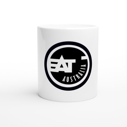 EAT AUSTRALIA LOGO - White 11oz Ceramic Mug