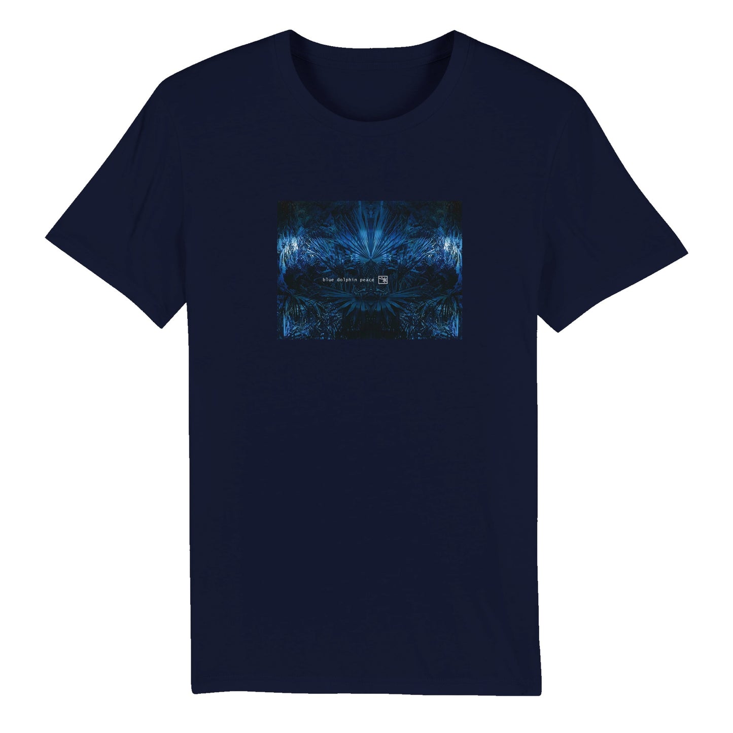 BLUE DOLPHIN PEACE BOTANICAL VERSION 2008/010 - Organic Unisex Crewneck T-shirt
