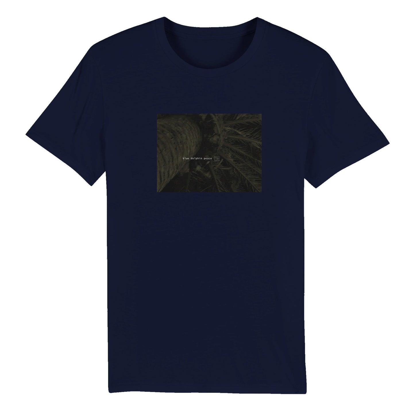 BLUE DOLPHIN PEACE BOTANICAL VERSION 2008/013 - Organic Unisex Crewneck T-shirt