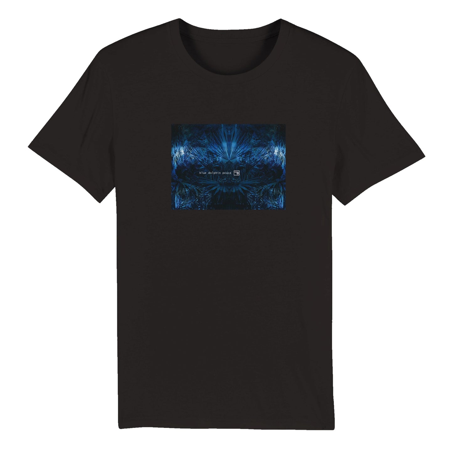 BLUE DOLPHIN PEACE BOTANICAL VERSION 2008/010 - Organic Unisex Crewneck T-shirt