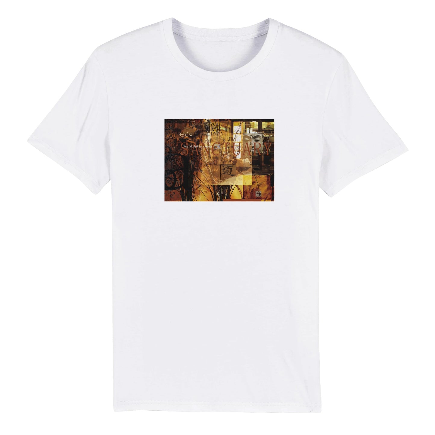 BLUE DOLPHIN PEACE BOTANICAL VERSION 2008/008 - Organic Unisex Crewneck T-shirt